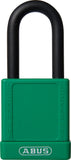 ABUS 74/40 Safety Padlock Green Keyed Different -6 Pack