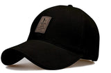 Alexvyan Black Cotton Men Sun Visor Cap Baseball Adjustable Sport Summer Cap For Golf Tennis Cricket Cycling Running Gym Cap Su