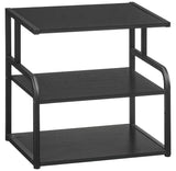 HOOBRO Printer Stand, 3-Tier Desktop Printer Table, Under Desk Printer Storage Office Organizer, Storage Rack with Adjustable Sh