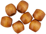 Pepperell Maple Barrel Wood Beads 13mmX11mm 18/Pkg, 13mm by 11mm