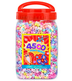Praisebank Pony Beads, 4500pcs 6x9mm, Wholesale Beads, Bracelets Jewelry Making, Arts & Crafts(Candy)