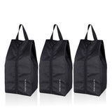 TravalatePolyester Water Resistant Shoe Bag | Set Of 3 |Black