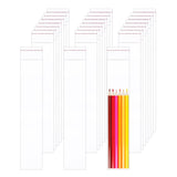 Long Adhesive Bags 2 x 10 300pcs Clear Cello Jewelry Bag Tiny Self Cellophane Bags Crystal Sealed Clear Bag 1 Mil for Bakery Coo