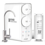 Frizzlife Reverse Osmosis System - Tankless 400 GPD Drinking Water Filtration System, Quick Twist Under Sink RO Filter - 1.5 : 1