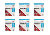 Arrow T50 Staples Manual 1/4 T50 Staples (Pack of 6)