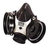 MSA 808053 Comfo Classic HalfMask Facepiece Respirator, Medium, Black