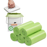 Small Trash Bags 1.2 Gallon - Biodegradable Garbage Bags Recycling Eco-Friendly Trash Can Plastic Liner Compostable Strong Bag f