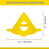 KATA 56Pack Pyramid Stands Painter's Painting Stands, Mini Cone Paint Stands for Canvas and Door Risers Support, Paint Pouring S