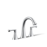 Kohler 35953-4-CP Buckley Widespread bathroom sink faucet, 1.2 gpm, Polished Chrome