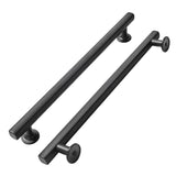 khtumeware 10 Pack 8 Inch(203mm) Matte Black Cabinet Pulls Kitchen Solid Heavy Duty Cabinet Pulls Kitchen Cabinet Hardware for C