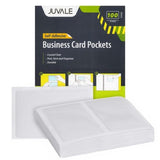 Juvale Pocket Planner Adhesive Pouches - White, 30-Pack, 4 Sizes (3.7 x 2.3 to 8.8 x 5.5 in) - Stick-On Pockets for Notebooks & 