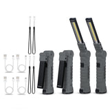 4 Pack Flashlight Vagocom Mechanic Tools for Gift,LED Rechargeable Work Lights with 360 Rotate Magnetic Base 5 Modes Portable In
