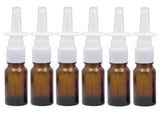 6Pcs 10ml/0.34oz Glass Nasal Spray Bottles - Portable Empty Refillable Fine Mist Sprayers Atomizers Cosmetic Makeup Perfume Stor