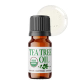 BodyJ4You Pure Tea Tree Oil - 100% Natural USDA Organic Premium Grade Essential Oil - Face Skin Care Healthy Hair Scalp Toenail 