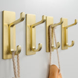 Josmimic Self Adhesive Wall Hooks for Hanging: Extra Strong 13 LB, Hook for Coat, Towel in Bathrooms, Shower, Kitchen, Wall, Doo