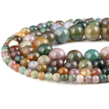 3mm Natural Indian Agate Beads Round Gemstone Loose Beads for Jewelry Making (125-130pcs/strand)