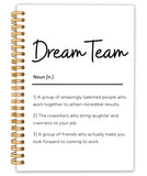 Locomiss Best Dream Team Ever Notebooks Gifts for Employees, 5.5x8.3 Inch