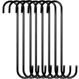 Blendmix Black Heavy Duty Extra Large Hooks, Hanging Plant Basket Outdoor Bird Feeder House, Garden Kitchen Post And Pans,Patio 