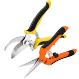 2 Pack Pruning Shears, Garden Shears, Stainless Steel Pruning Shears for Gardening, Garden Clippers, Gardening Tool Shears with