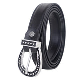 Zacharias WomenS Faux Leather Belt V03 (Black_Free Size) (Pack Of 1)
