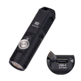 RovyVon Aurora A3 4th Generation EDC Keychain Flashlight, 650 Lumens Super Bright Mini Handheld Flashlight, Powered by USB Recha