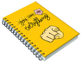 Accuprints Wiro Hard Bound A5 (6 By 9 Inch) Wiro Notebook Diary Ruled 200 Pages-80 Gsm Paper Pattern-You Can Do Everything