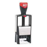 Cosco 2000 Plus SelfInking Heavy Duty Date Stamp, 5/8 x 11/4 Impression, Black Ink (011200)