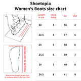 Shoetopia Womens White Solid Zipper Block Heeled Boots,White,6,B09M9RX97G