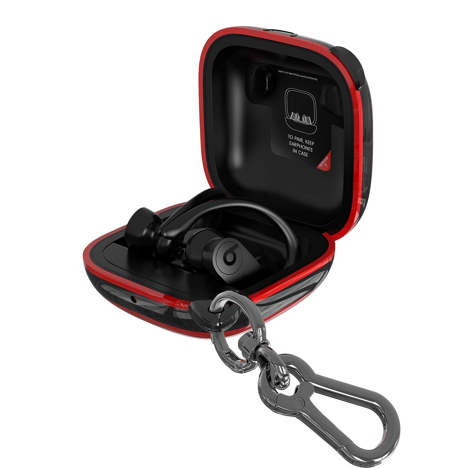 ANKASI Cover Compatible Powerbeats Pro Case, Full Protective Shockproof Anti-Slip Silicone Case for Beats Powerbeats Pro 2020 (B