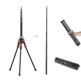 Marsace MF-01 Carbon Fiber Light Stand Base Extendable Lamp Holder Portable Outdoor Travel Camera Studio Tripod