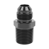 EVIL ENERGY 8AN Male Flare to 1/2 NPT Pipe Fitting Adapter Straight Aluminum Black