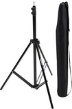 Amazon Basics Aluminum Light Photography Tripod Stand with Case - 2.8 - 6.7 feet, Black