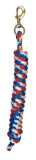 Weaver Leather Poly Lead Rope Blue/Red/White, 5/8 x 10'