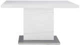 New Spec Glossy Dining Table With Perdestal Legs
