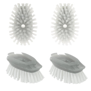 4 Pack Dish Brush Refills, Dish Brush Replacement Head for OXO Steel Soap Dispensing Dish Brush
