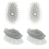 4 Pack Dish Brush Refills, Dish Brush Replacement Head for OXO Steel Soap Dispensing Dish Brush