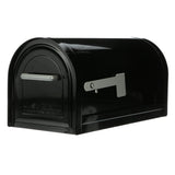 Architectural Mailboxes Reliant Galvanized Steel, Locking, Post Mount Mailbox, Compatibility Code C, MB981BAM, Black, Large Capa