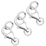 OHINGLT 925 Sterling Silver Lobster Claw Clasp with Closed Jump Rings,Necklace Clasps and Closures Suitable for Jewelry Making N