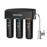 Waterdrop TSB-UF 0.01 m Ultra Filtration Under Sink Water Filter System, 9 Layer Under Sink Water Filtration System, Reduces Chl