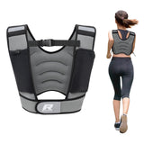 RitFit Weighted Vest 10 Lbs for Men & Women with Adjustable Straps and Reflective Strips, Body Weight Vest for Strength Training