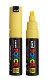 posca uni PC-8K Water-Based Paint Markers, Broad Tip (8mm), Yellow, 2 Count