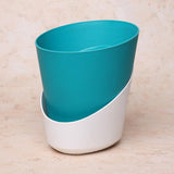 Hug A Plant | Atlantis 17Cm SelfWatering Plastic Pot For Home & Garden Decor (17Cm|6.6Inch) (Teal)