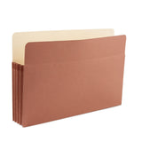Staples File Pocket Folders, 3.5 Inch Expandable Sides, Legal Size, Easy Organizing & Document Storage, 25-Pack, Brown