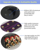 SOLUPEAK RCA Switch Stereo 4 in 1 Out Audio Signal Source Switcher HiFi Input Selector Splitter Box S1