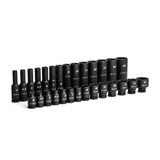 Capri Tools 1/4Inch Drive Master Impact Socket Set (Shallow & Deep Set / 415 mm)