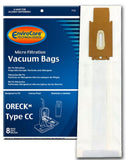 EnviroCare Replacement Vacuum Bags Made to Fit Oreck Type CC, XL Upright Vacuums 8 pack