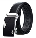 Zacharias MenS Faux Leather Belt Autolock Buckle Ds01 (Black;Free Size)