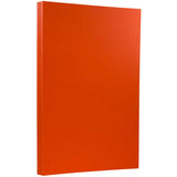 JAM PAPER Legal 65lb Cardstock - 8.5 x 14 Coverstock - 176 gsm - Orange Recycled - 250 Sheets/Pack