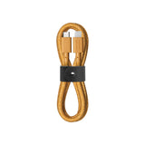 Native Union Belt Cable USB-C to Lightning - 4ft Ultra-Strong Reinforced Charging Cable with Leather Strap [MFi Certified] Compa