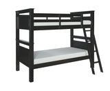 Powell Black Bunk Bed, Twin,